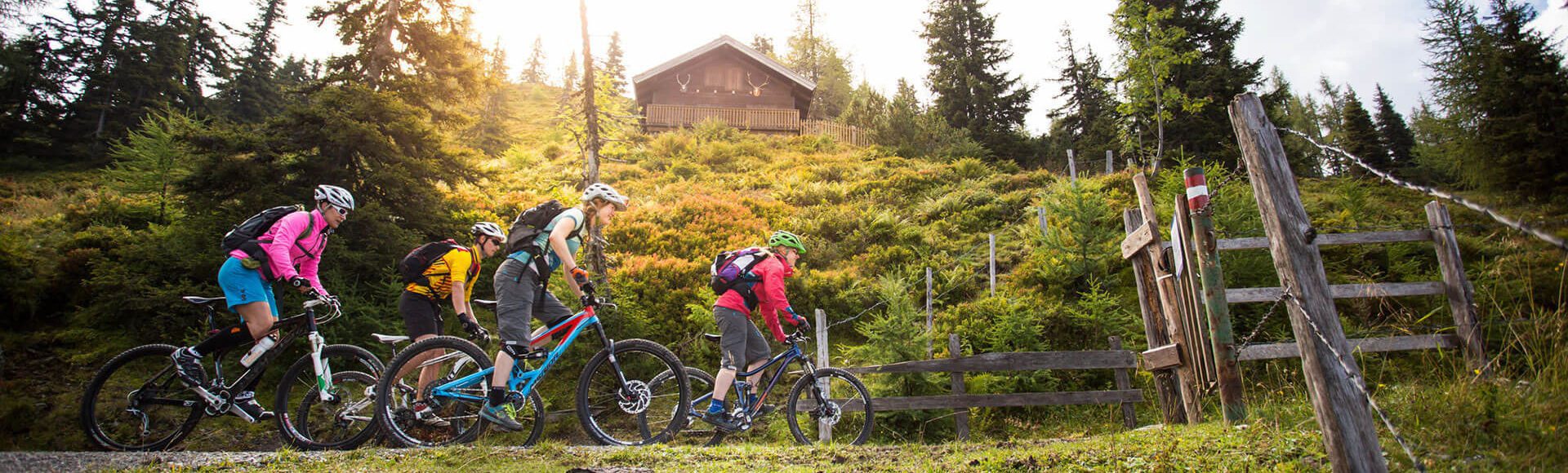 Group vacation, mountain bike vacation in the province of Salzburg