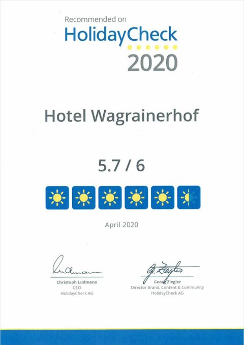 Auszeichnung - HolidayCheck